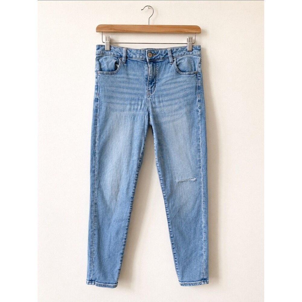 American Eagle Next Level Jegging Jeans Womens 14 Short Light Wash Stretch Denim